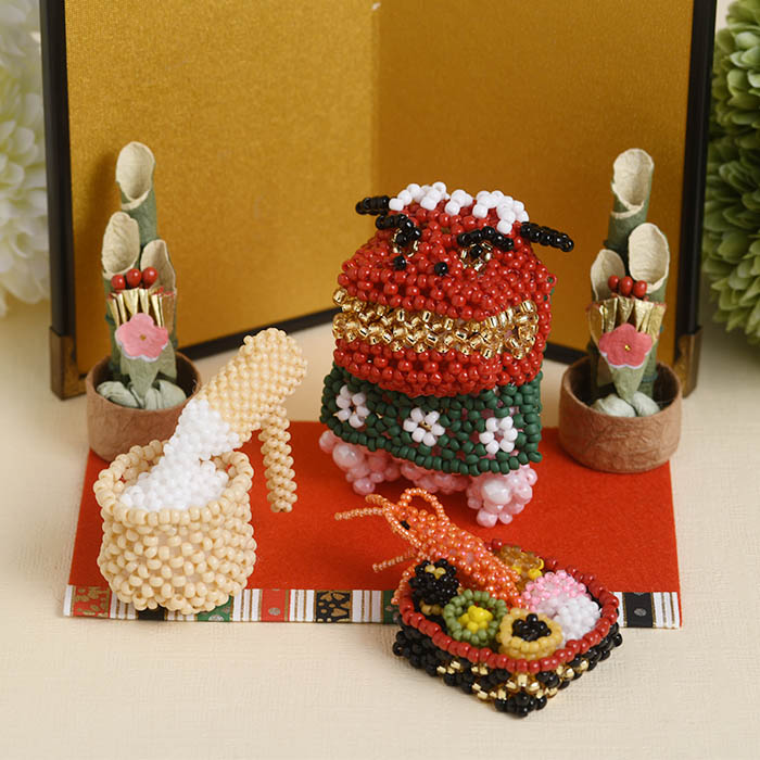 テディベアのお気に入り～お正月セット～ 【ビーズマニア】 | アイテム