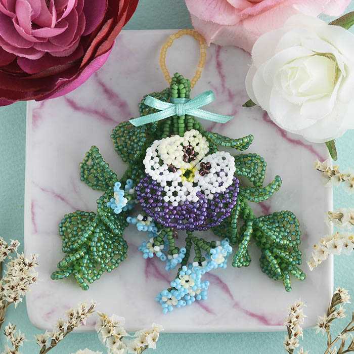 ビーズスワッグ～2月・パンジー～ 【ビーズマニア】 | アイテムで探す