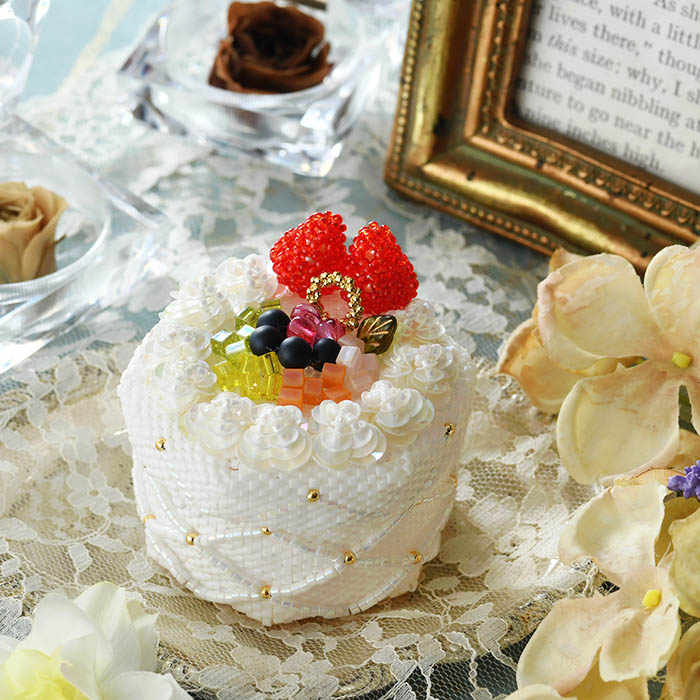 漣　ビーズマニアGateau6個組 ガトー・ドゥ・エグザゴーヌ・ヴェルト 【ビーズマニア