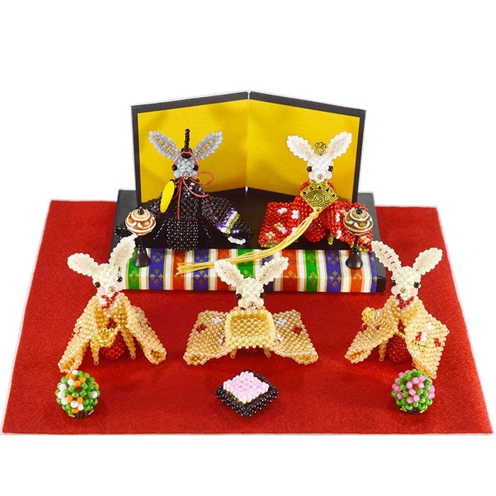 ビーズファクトリー 交差編みで作る ひな飾りキットセット | アイテム