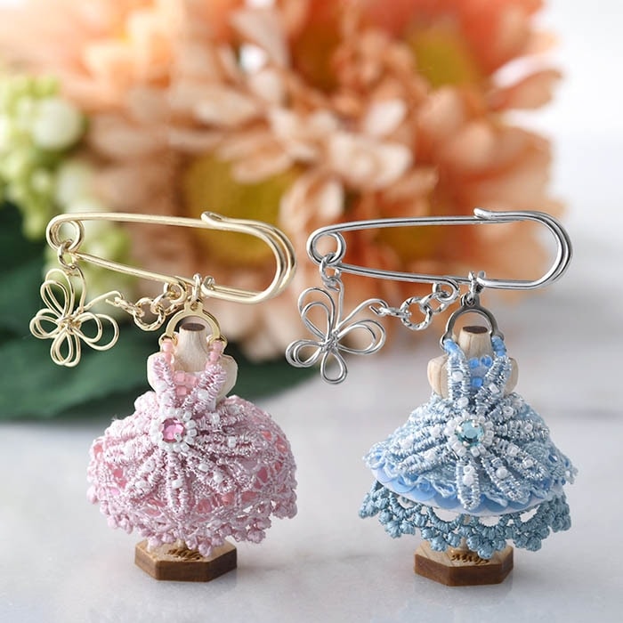 Jewels ホワイトビーズ装飾ミニドレス マーメイド ビーズ刺繍で作るハニカムトルソードレス～おでかけマルグリット