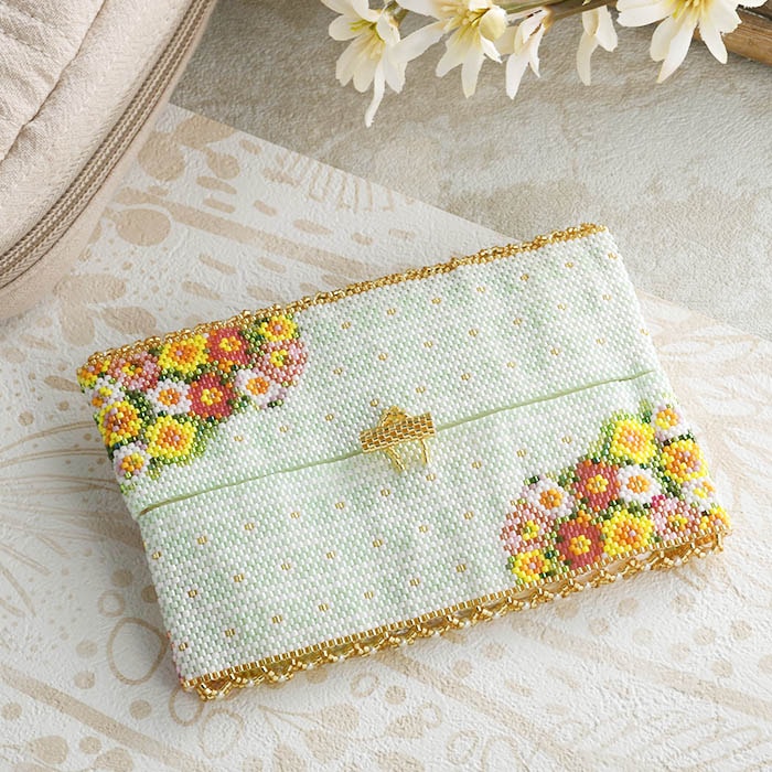 ティッシュケース（手作り） How to make a tissue case that can be inserted from the top] Easy