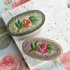 Rose Embroidary �ں�ȡ�����ͧ��(Heliotrope)��