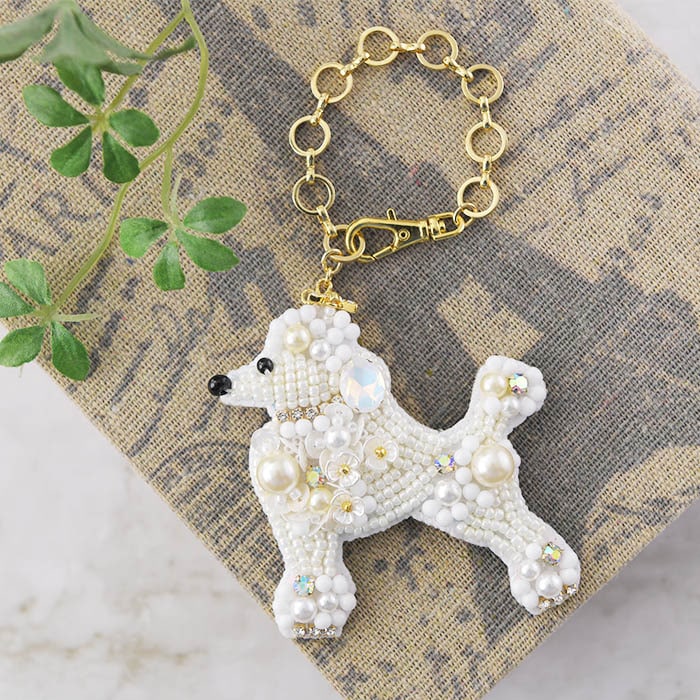 【ハシブトガラス】ビーズ刺繍ブローチバッグチャーム tropical fish ブローチ兼バッグチャーム | ビーズ刺繍