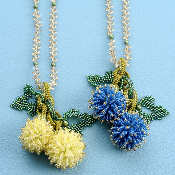 Pom-Poms���ͥå��쥹���֥롼  �ں�ȡ�����������atelier embellir�ˡ�