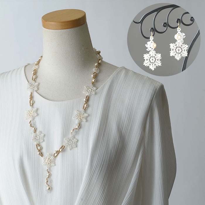 SNOW CRYSTAL �ͥå��쥹���ԥ����ʥ����󥰡˥��å�  �ں�ȡ�����ͧ����brilliant�ˡ�