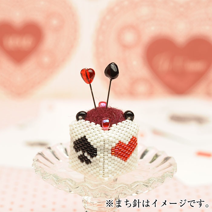 アンティーク キューブピンボックス ピンクッション ガラスのまち針 ドイツ製 アンティーク キューブピンボックス ピンクッション ガラスのまち針