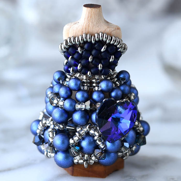 ��12/18 �����١� �ӡ������ƥå��Ǻ��ϥ˥���ȥ륽���ɥ쥹���롼�������֥롼�� �ں�ȡ�����������Mai My Beads�ˡ�