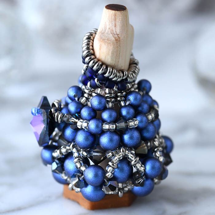 ��12/18 �����١� �ӡ������ƥå��Ǻ��ϥ˥���ȥ륽���ɥ쥹���롼�������֥롼�� �ں�ȡ�����������Mai My Beads�ˡ�