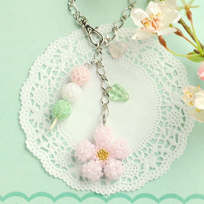 さくらのバッグチャーム～お花見～ 【作家：しのはらみわ（Little”B