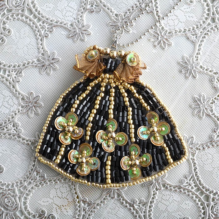 ビーズ刺繍 ブラック ナイトドレス 【公式通販】