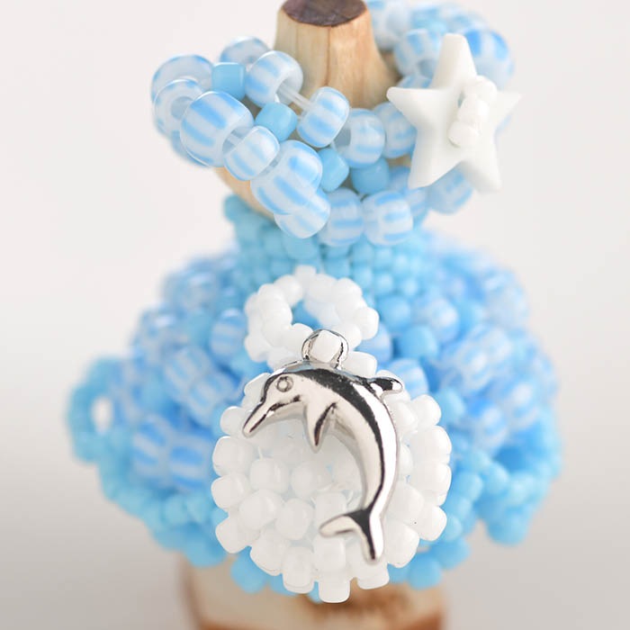 ڥӡޥ˥ۥӡƥåǺϥ˥ȥ륽ɥ쥹饤ۥ磻ȥХåդ ںȡMai My Beadsˡ