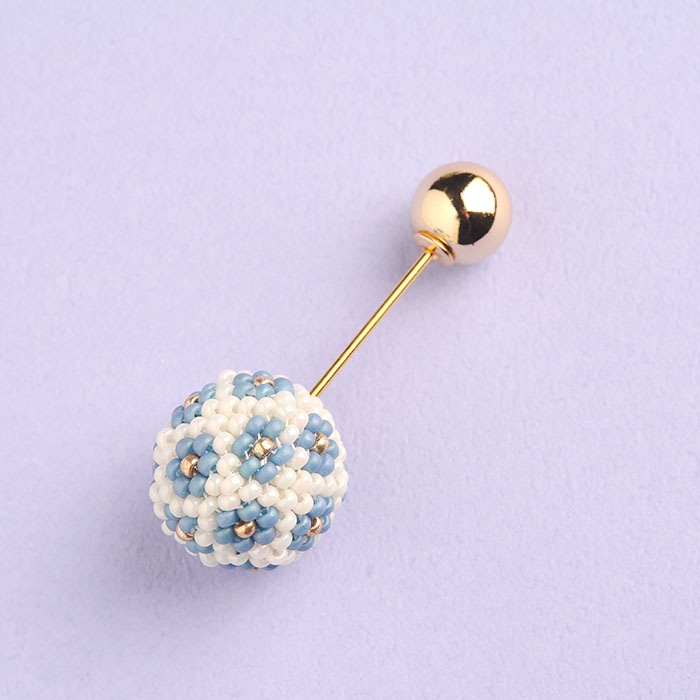 flourball pin brooch�ʥ֥롼��  �ں�ȡ�����������atelier embellir�ˡ�