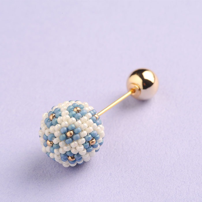 flourball pin brooch�ʥ֥롼��  �ں�ȡ�����������atelier embellir�ˡ�