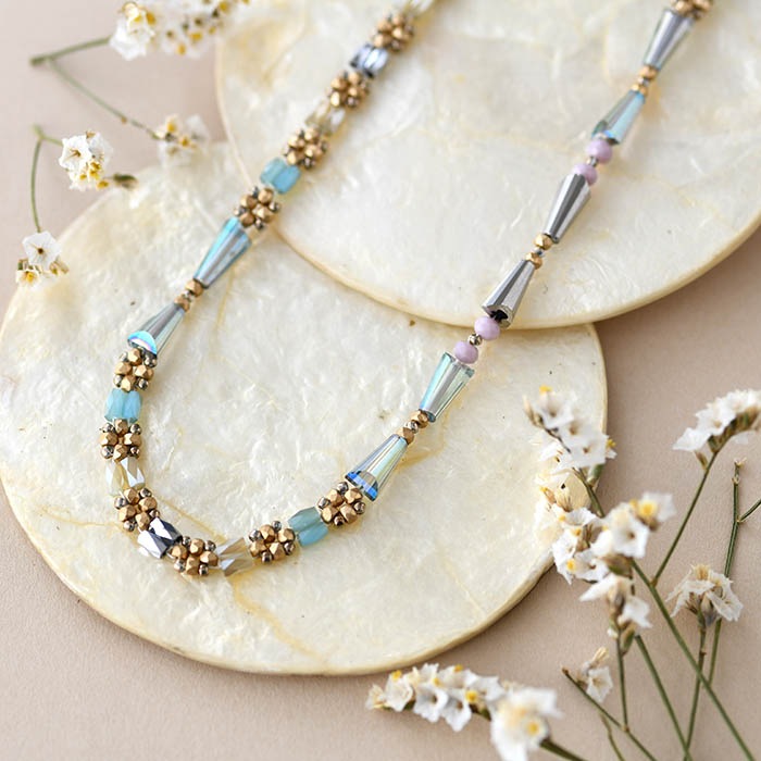 ヴェールロングネックレス 【作家：大槻友美（brilliant