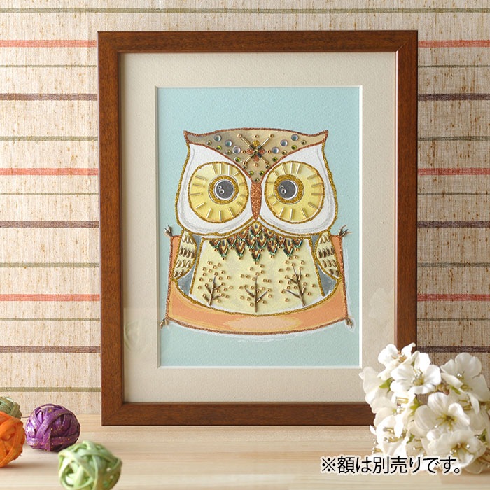 ビーズファクトリー ～Beads Decor～縁起物・ふくろう ※額は別売り BHD