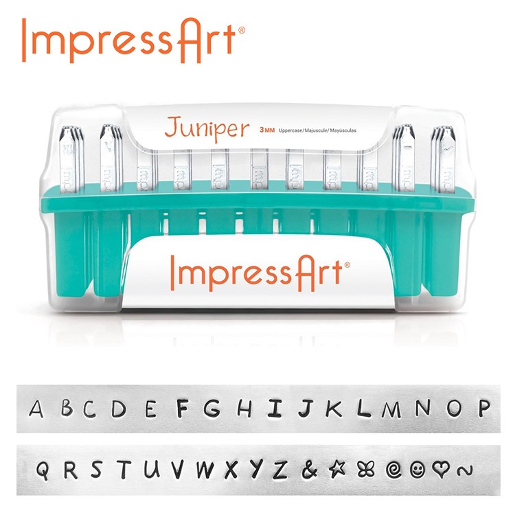 インプレスアート　ImpressArt 大文字　セット 彫金刻印 おしゃれデザインフォント Moby Upp 大文字 英語