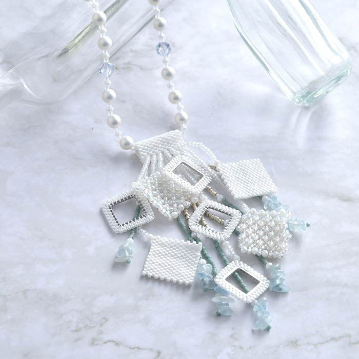 流氷のネックレス 【作家：松本麻紀子(Seed Beaders)】 | アイテムで