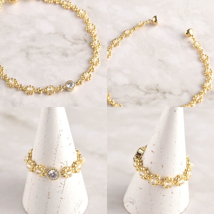 Petit stone Ring �� Bracelet �ں�ȡ����ΤϤ�ߤ��Little��B��.�ˡ�