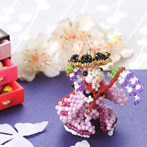 ご当地子うさぎ～滋賀県×大津絵藤娘編～ 【ビーズマニア】 | アイテム