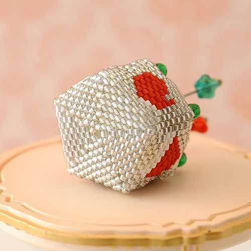 X'mas pincushion ��mini��(��)  �ں�ȡ����ΤϤ�ߤ��Little��B��.�ˡ�