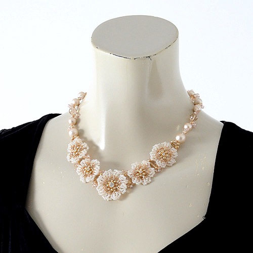Lace Flower Necklace  N-87 �ں�ȡ�Shinon*  ���襤���Τ֡�