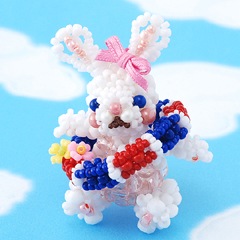 は*ぶ様 ビーズマニア 子うさぎストラップ 海遊び ビーズマニア 子うさぎストラップ 海遊び - メルカリ