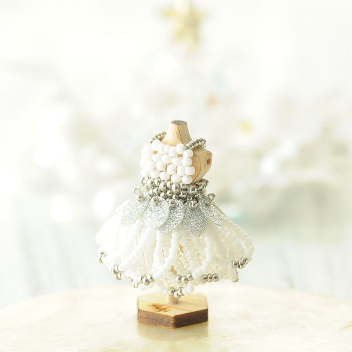 ��12/18 �����١� �ӡ������ƥå��Ǻ��ϥ˥���ȥ륽���ɥ쥹���Υ��롦�ۥ磻�ȡ� �ں�ȡ�����������Mai My Beads�ˡ�