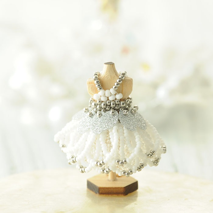 ��12/18 �����١� �ӡ������ƥå��Ǻ��ϥ˥���ȥ륽���ɥ쥹���Υ��롦�ۥ磻�ȡ� �ں�ȡ�����������Mai My Beads�ˡ�