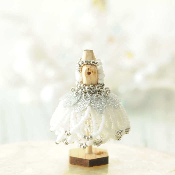 ��12/18 �����١� �ӡ������ƥå��Ǻ��ϥ˥���ȥ륽���ɥ쥹���Υ��롦�ۥ磻�ȡ� �ں�ȡ�����������Mai My Beads�ˡ�