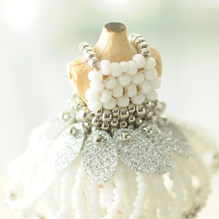 ��12/18 �����١� �ӡ������ƥå��Ǻ��ϥ˥���ȥ륽���ɥ쥹���Υ��롦�ۥ磻�ȡ� �ں�ȡ�����������Mai My Beads�ˡ�