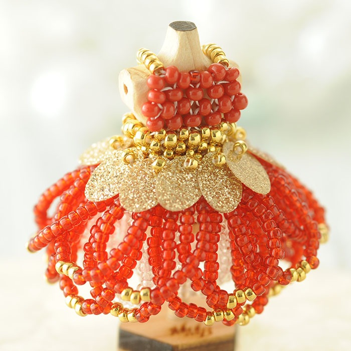 ��12/18 �����١� �ӡ������ƥå��Ǻ��ϥ˥���ȥ륽���ɥ쥹���Υ��롦��åɡ�  �ں�ȡ�����������Mai My Beads�ˡ�