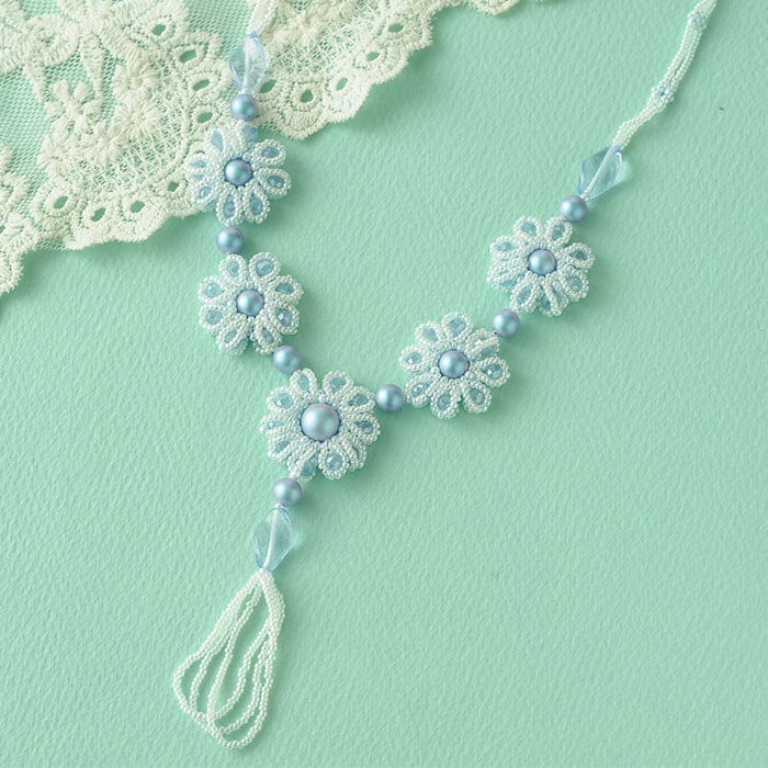 petitflower necklace ����ǥ���ȥ饤�ȥ֥롼  �ں�ȡ�����������atelier embellir�ˡ�