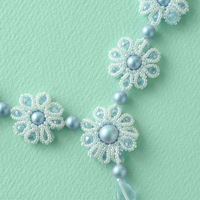 petitflower necklace ����ǥ���ȥ饤�ȥ֥롼  �ں�ȡ�����������atelier embellir�ˡ�