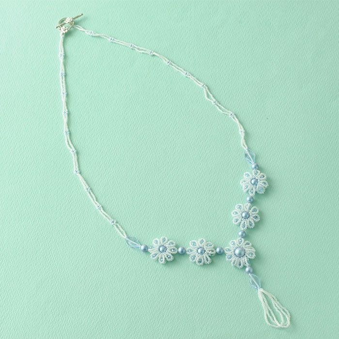 petitflower necklace ����ǥ���ȥ饤�ȥ֥롼  �ں�ȡ�����������atelier embellir�ˡ�