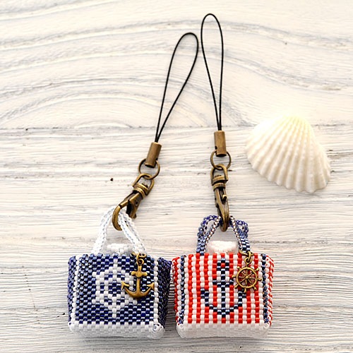 Marine bag��stripe��  �ں�ȡ����ΤϤ�ߤ��Little��B��.�ˡ�