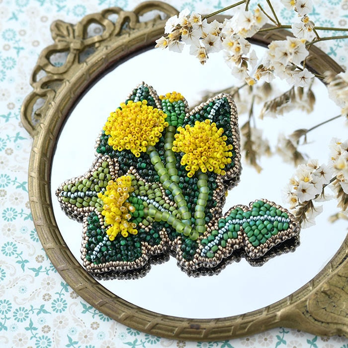 ダンドリオンブローチ 【作家：有井順子】 | アイテムで探す