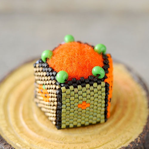 Pumpkin pincushion ��mini��  �ں�ȡ����ΤϤ�ߤ��Little��B��.�ˡ�