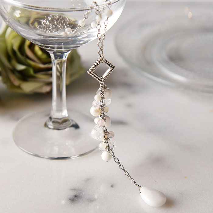 ��6/1 NEW�� �ۥ磻�ȥ������ĥɥ��åץͥå��쥹 �ں�ȡ���¼ƻ�ҡʥץ������󥹡ˡ�