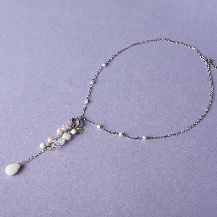 ��6/1 NEW�� �ۥ磻�ȥ������ĥɥ��åץͥå��쥹 �ں�ȡ���¼ƻ�ҡʥץ������󥹡ˡ�