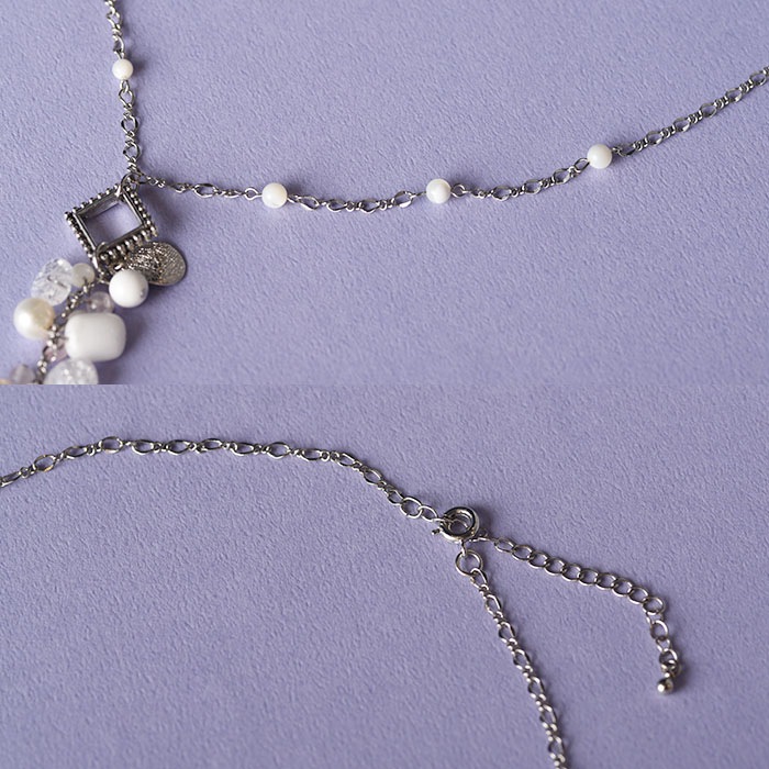 ��6/1 NEW�� �ۥ磻�ȥ������ĥɥ��åץͥå��쥹 �ں�ȡ���¼ƻ�ҡʥץ������󥹡ˡ�