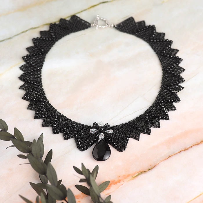 Black lacey necklace  �ں�ȡ�����������atelier embellir�ˡ�