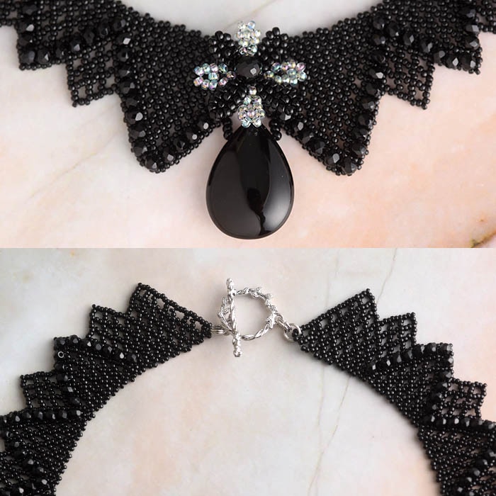 Black lacey necklace  �ں�ȡ�����������atelier embellir�ˡ�