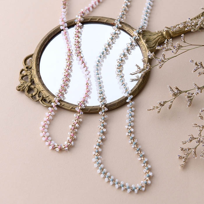 triangle lomg necklace 【作家：荒木晴美（atelier embellir