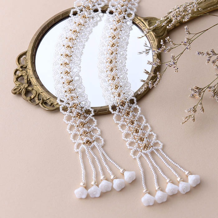 White lace Lariat �ں�ȡ�����������atelier embellir�ˡ�