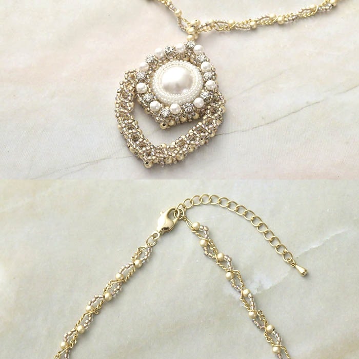 crystal pearl pendant  �ں�ȡ�����������atelier embellir�ˡ�