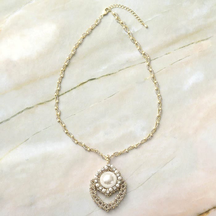 crystal pearl pendant  �ں�ȡ�����������atelier embellir�ˡ�