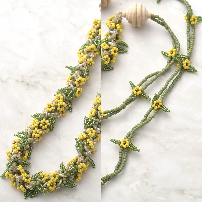 Daisy flowertube necklace  ںȡatelier embellirˡ