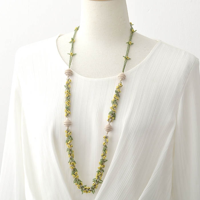 Daisy flowertube necklace  ںȡatelier embellirˡ