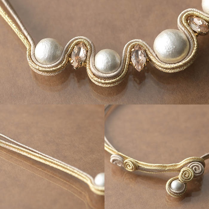 soutache jewelry  ma princess ���ޡ��ץ�󥻥��� �ں�ȡ�Miki Kanai��Beads mode C'est la vie�ˡ�